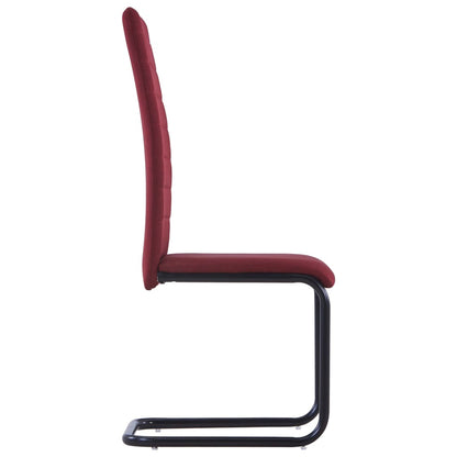 Dining Chairs 2 pcs Wine Fabric - 42×53.5×99.5cm
