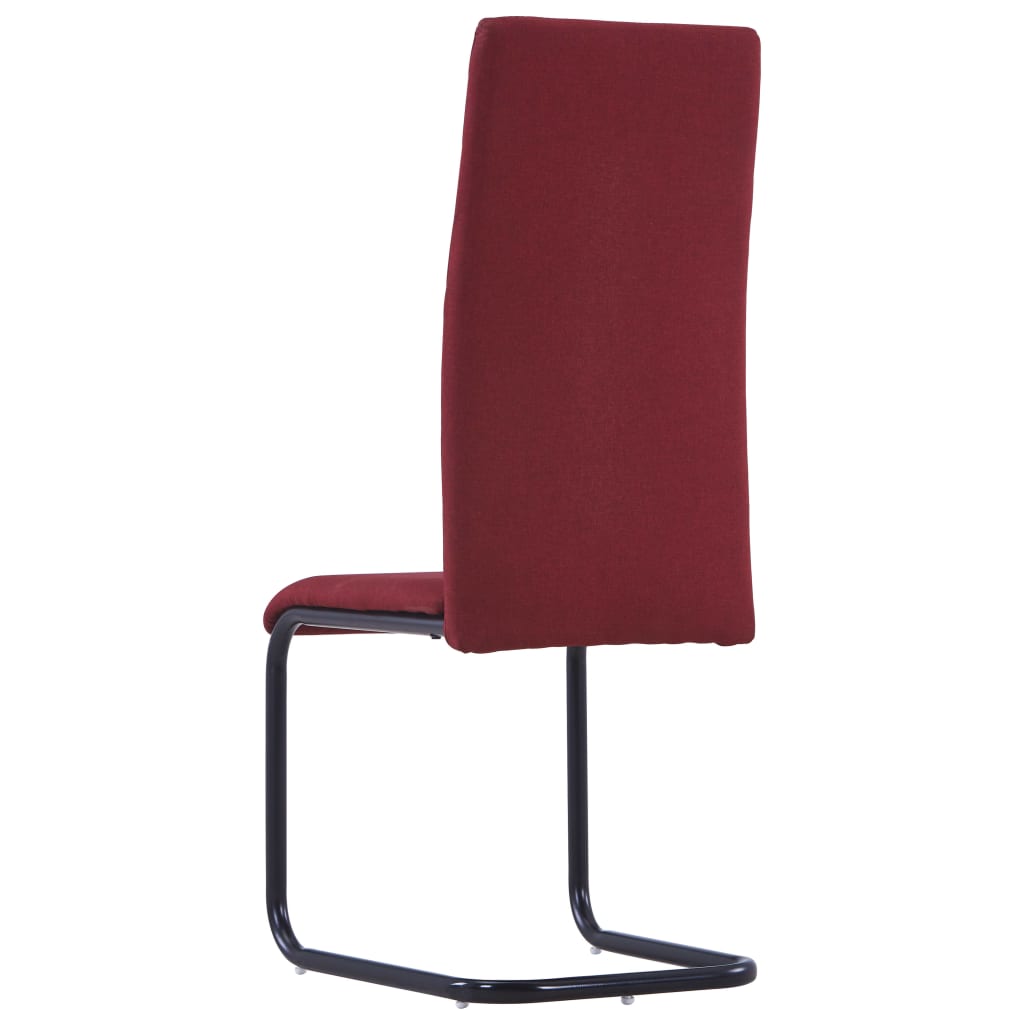Dining Chairs 2 pcs Wine Fabric - 42×53.5×99.5cm