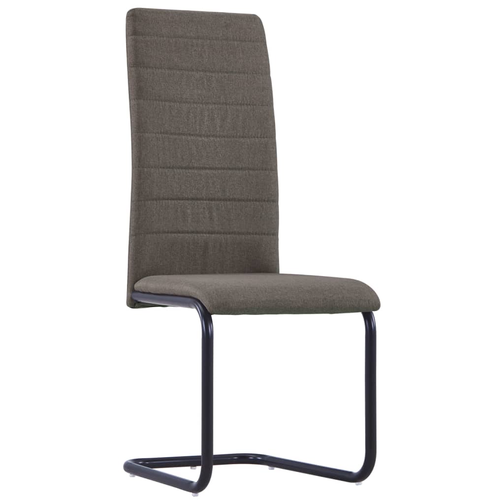 Dining Chairs 2 pcs Taupe Fabric - 42×53.5×99.5cm