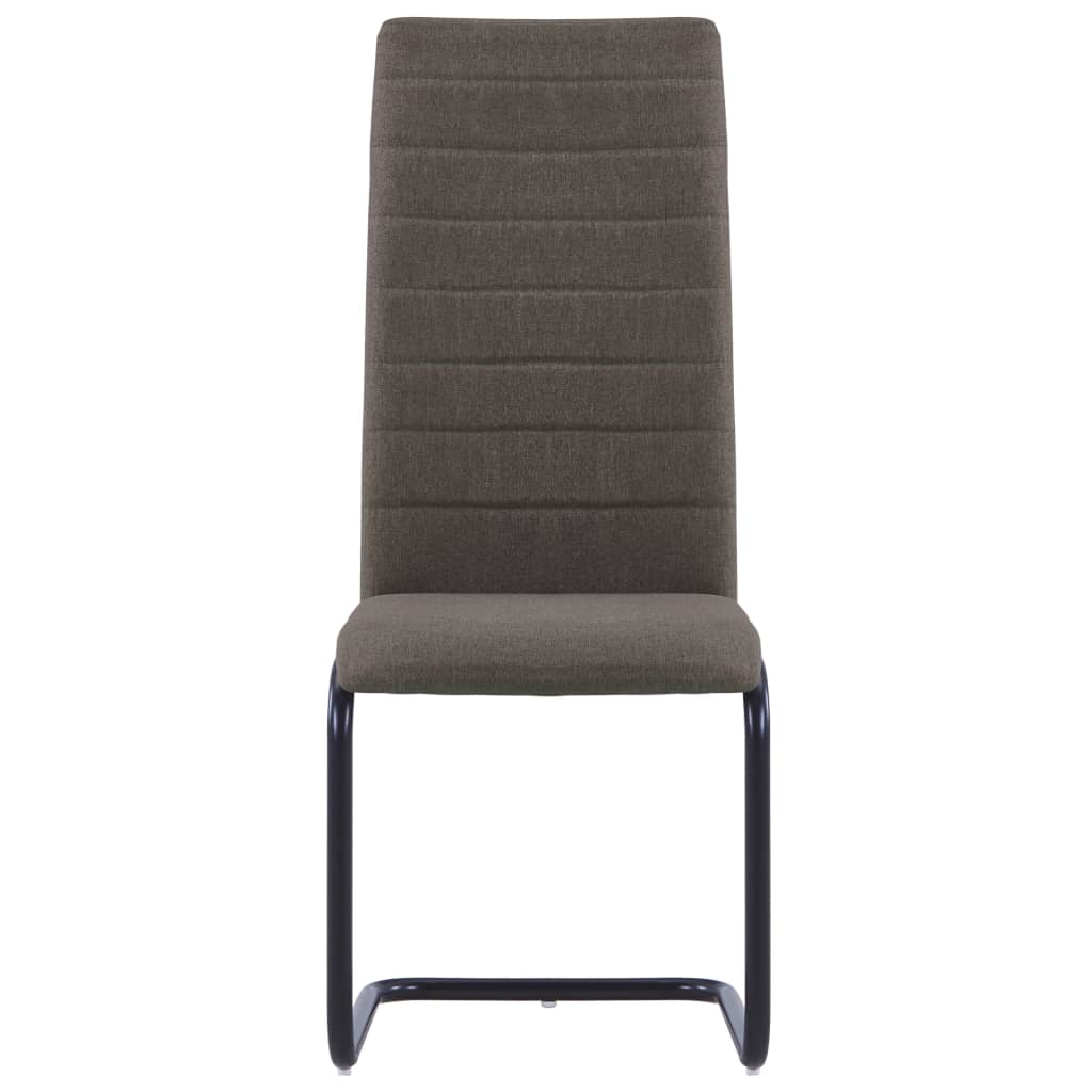 Dining Chairs 2 pcs Taupe Fabric - 42×53.5×99.5cm