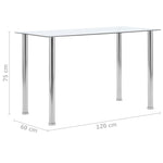 Dining Table Transparent Tempered Glass