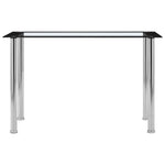 Dining Table Black and Transparent