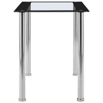 Dining Table Black and Transparent