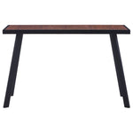 Dining Table Dark Wood and MDF Black