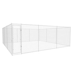 Outdoor Dog Kennel Galvanised Steel 'S