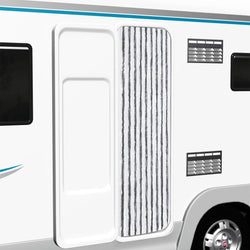 Insect Curtain Grey and White