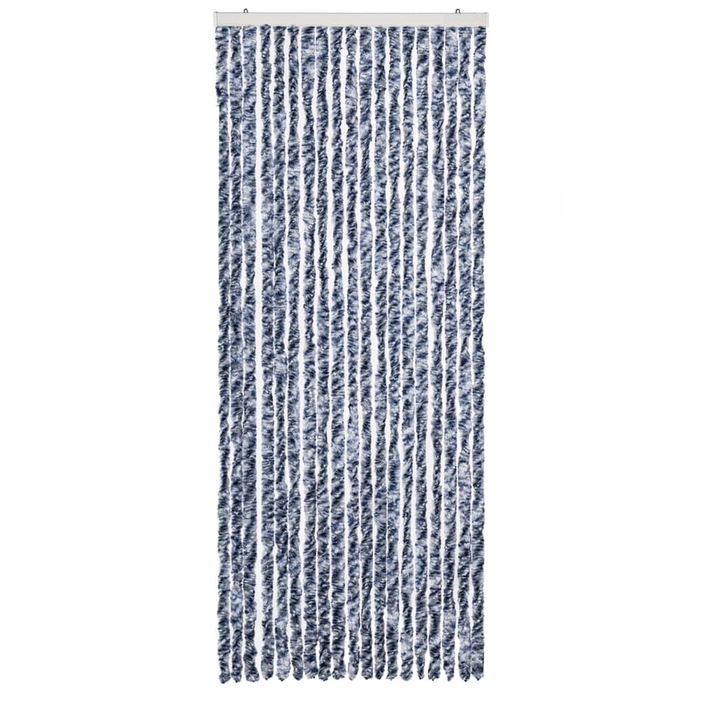 nsect Curtain Blue, White and Silver