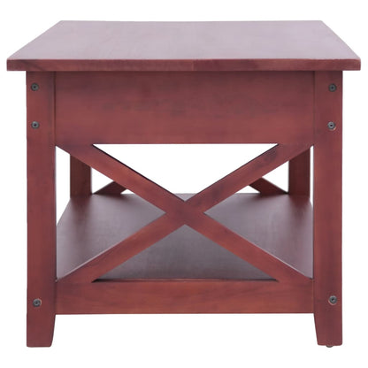 Coffee Table Brown Solid Mahogany Wood