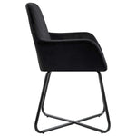 Stylish Dining Chairs 2 pcs Black - Velvet