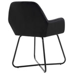 Stylish Dining Chairs 2 pcs Black - Velvet