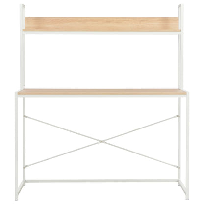Computer Desk--White and Oak