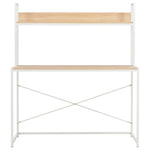 Computer Desk--White and Oak