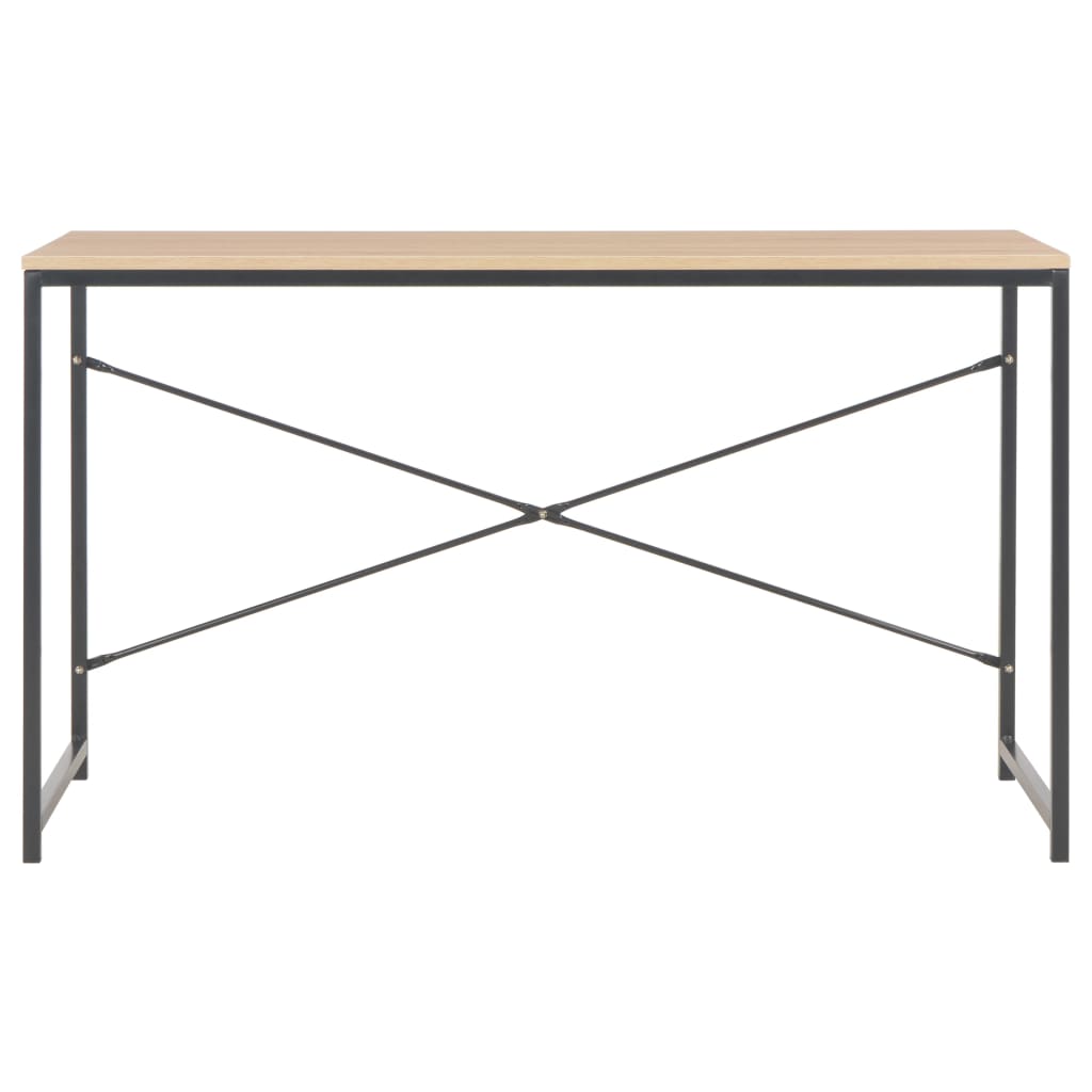 Computer Desk (Black and Oak)
