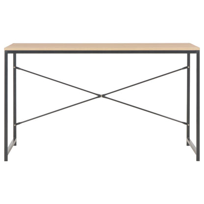 Computer Desk (Black and Oak)