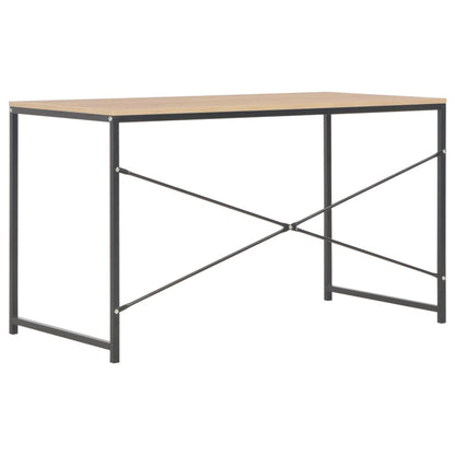 Computer Desk (Black and Oak)