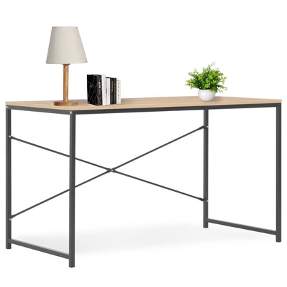 Computer Desk (Black and Oak)