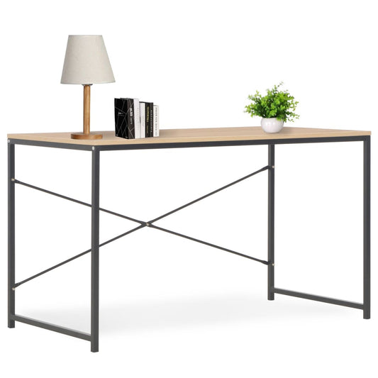 Computer Desk (Black and Oak)