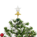 Snowing Christmas Tree with Umbrella Base Green
