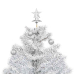 Snowing Christmas Tree with Umbrella Base White