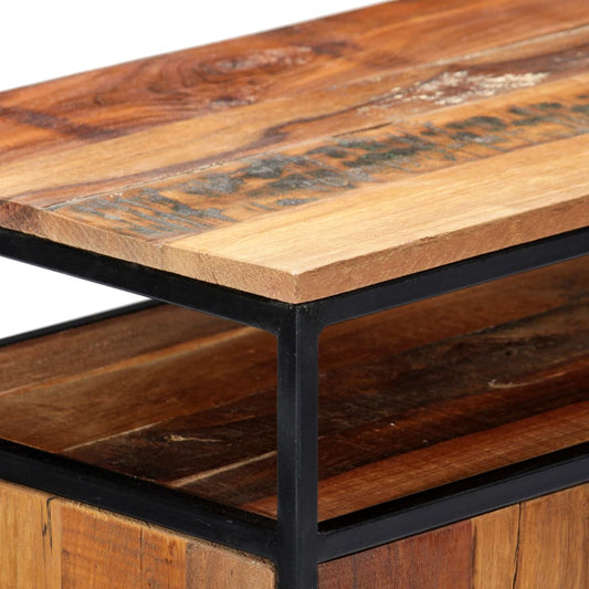 Side Cabinet Solid Reclaimed Wood and Steel