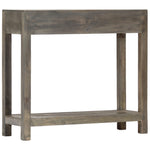 Console Table Grey Solid Mango Wood