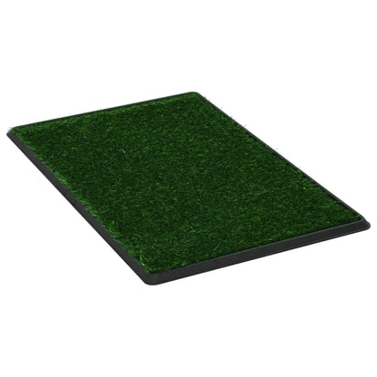 Pet Toilet with Tray and Artificial Turf Green WC