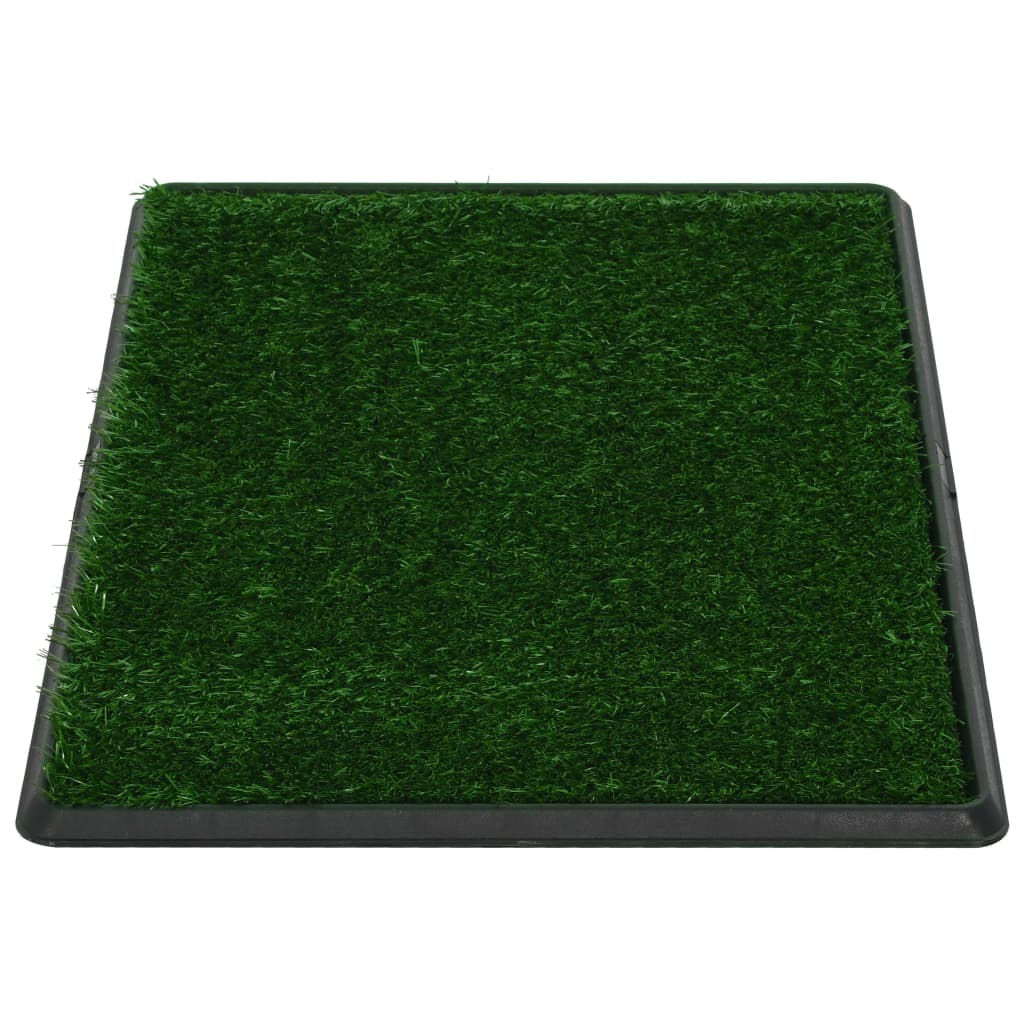 Pet Toilet with Tray and Artificial Turf Green WC