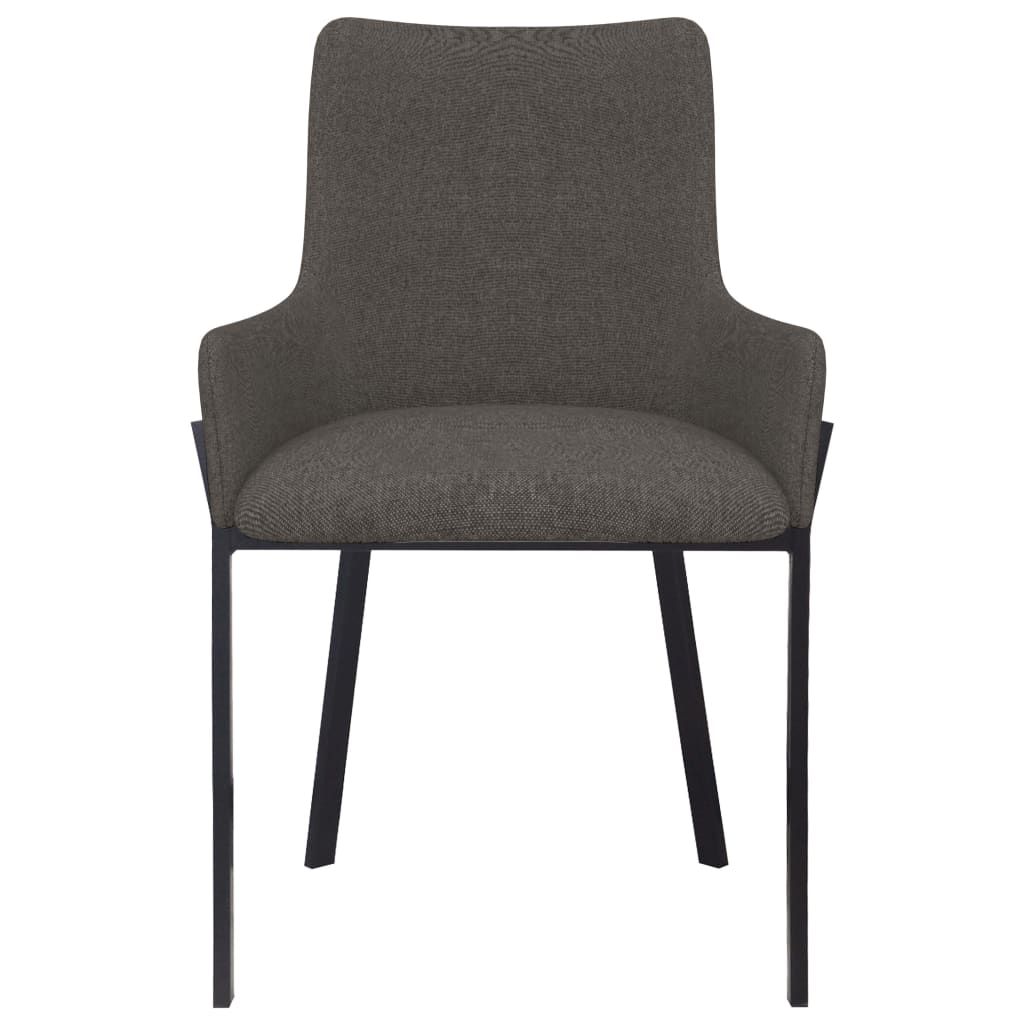 Dining Chairs 2 pcs Taupe Fabric - 53×59×81cm