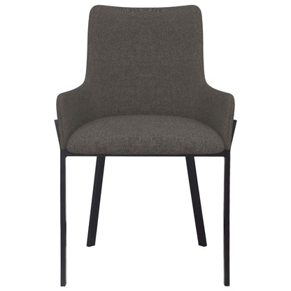 Dining Chairs 2 pcs Taupe Fabric - 53×59×81cm