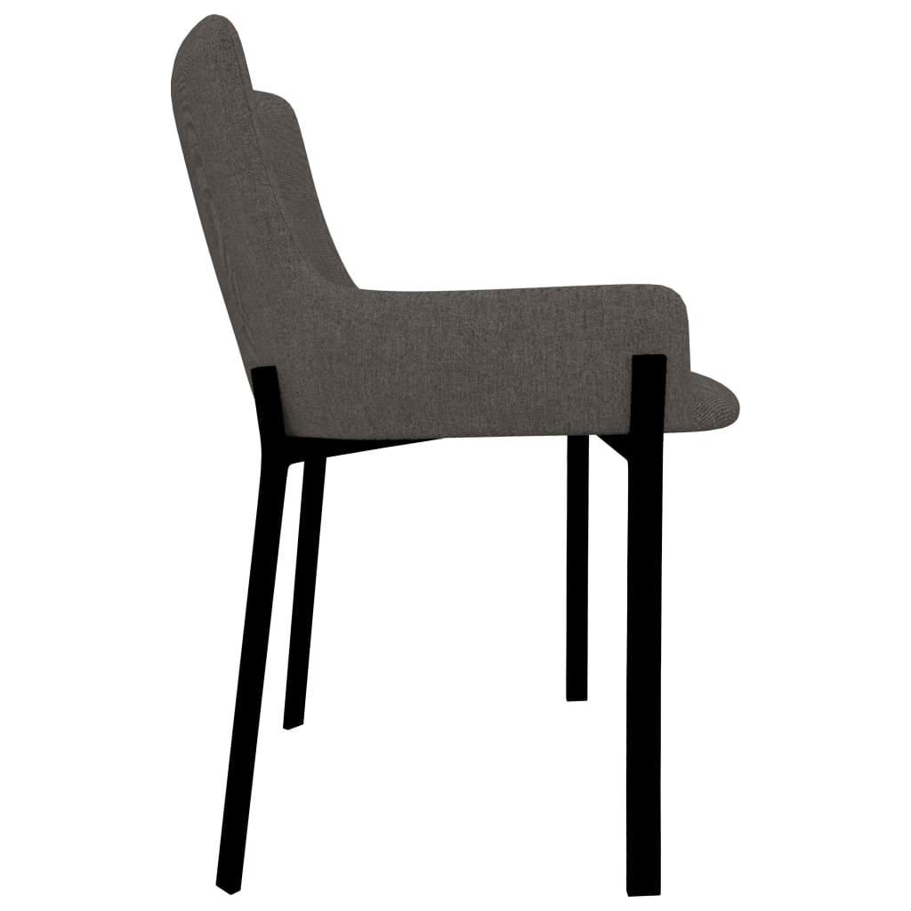 Dining Chairs 2 pcs Taupe Fabric - 53×59×81cm