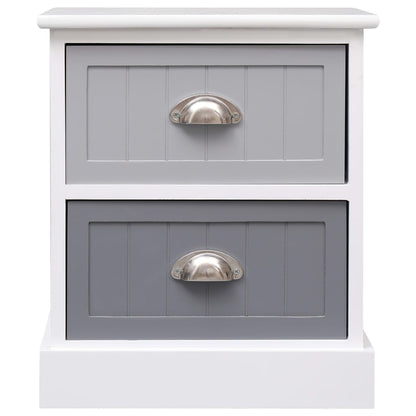 Nightstand Grey Paulownia Wood