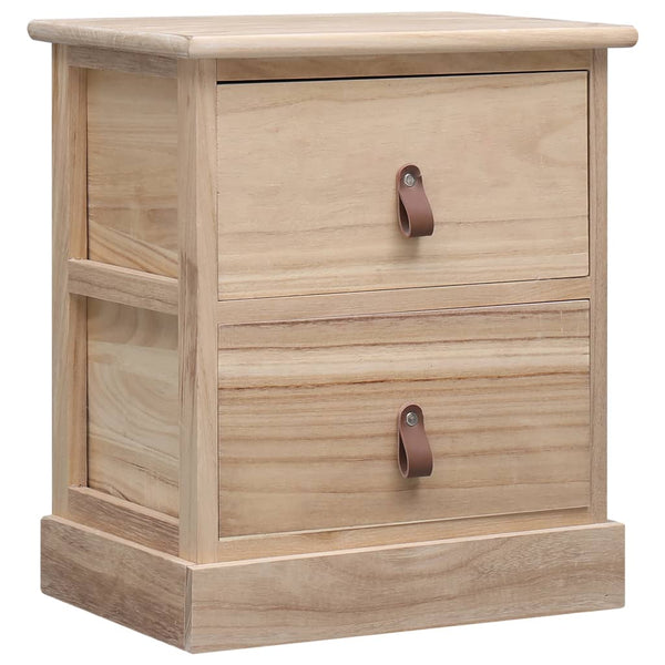  Nightstand Paulownia Wood