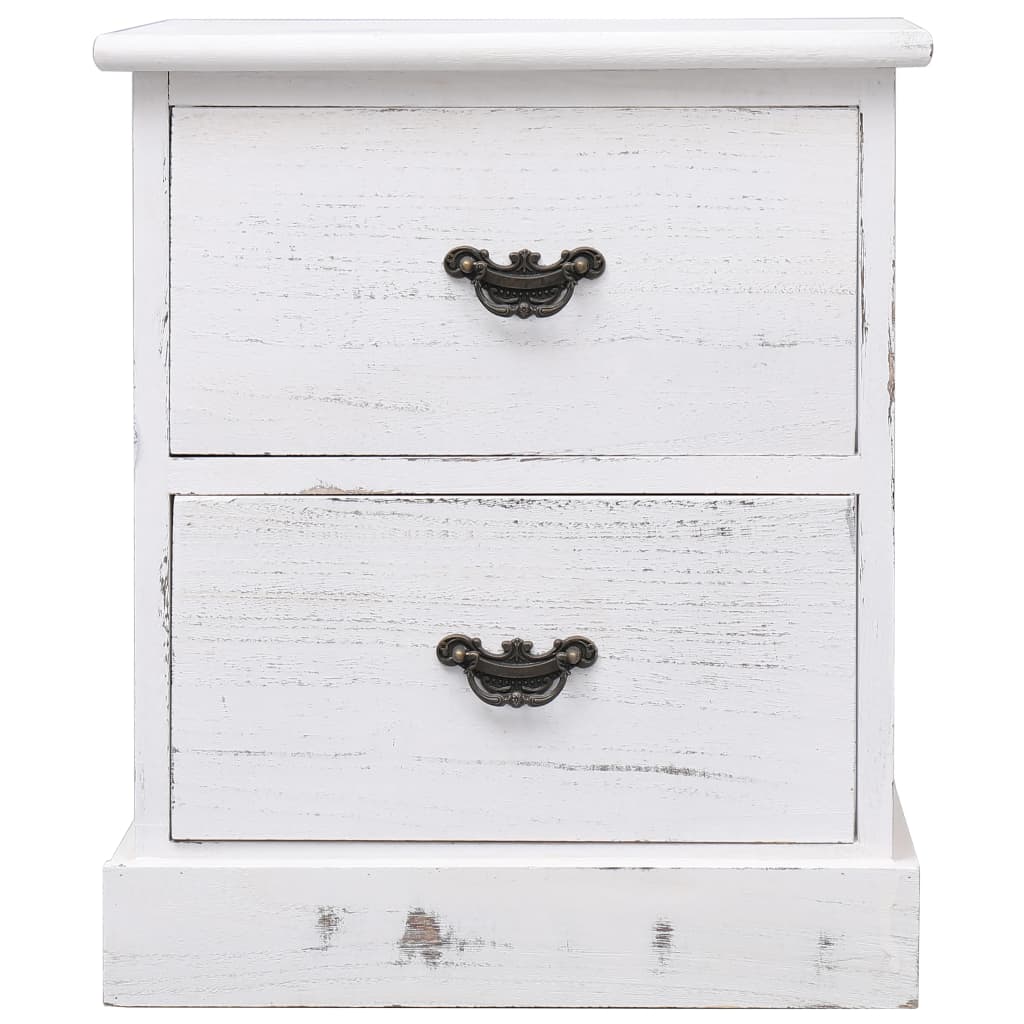 2 pcsBedside Cabinets White