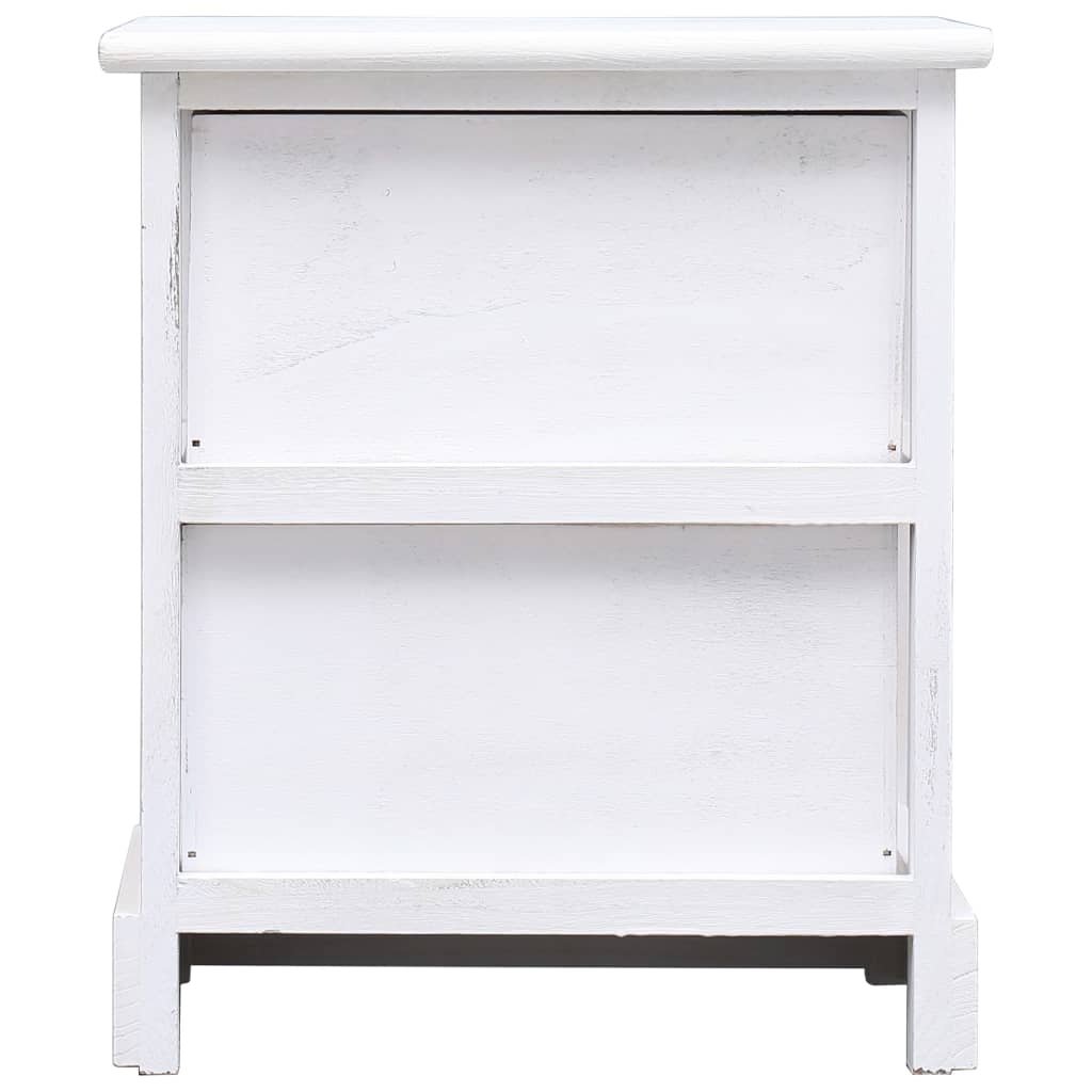 2 pcsBedside Cabinets White