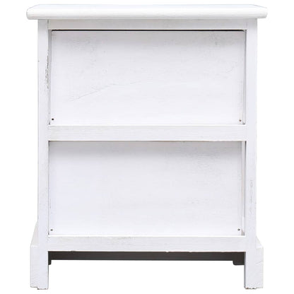 2 pcsBedside Cabinets White