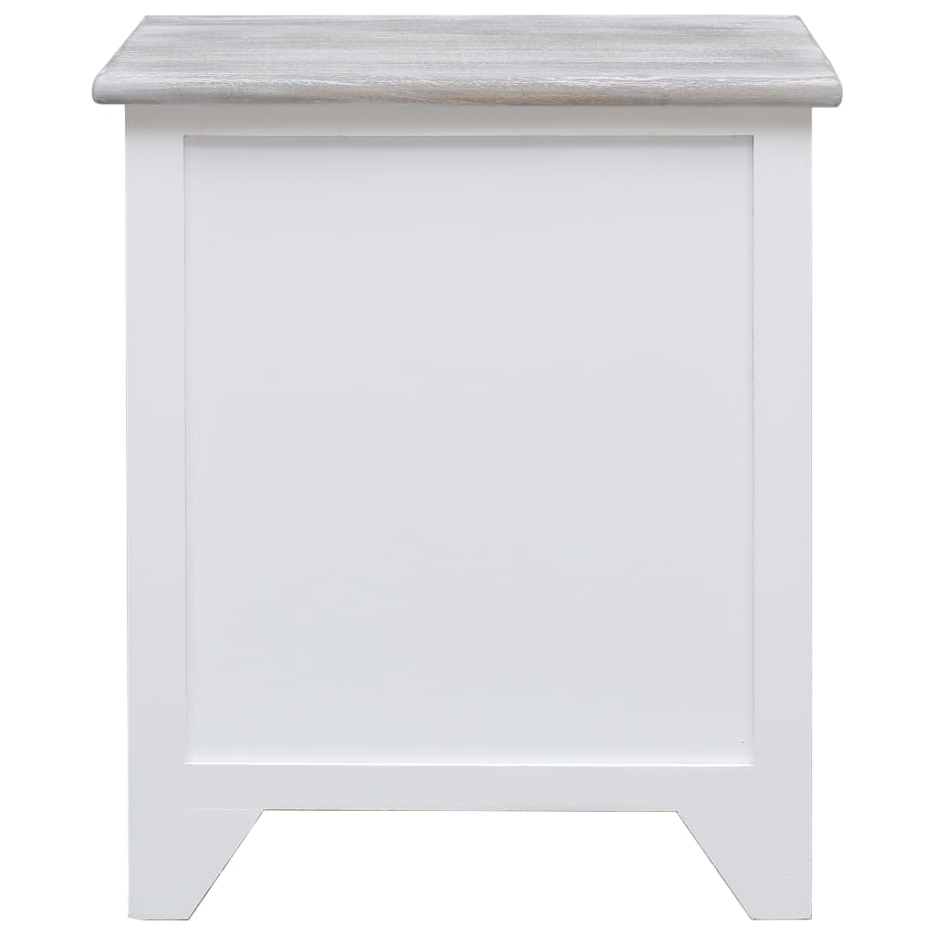 2 pcsBedside Cabinets White