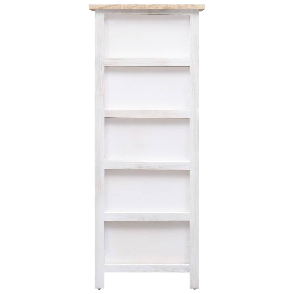 Side Cabinet 5 Drawers Paulownia wood White