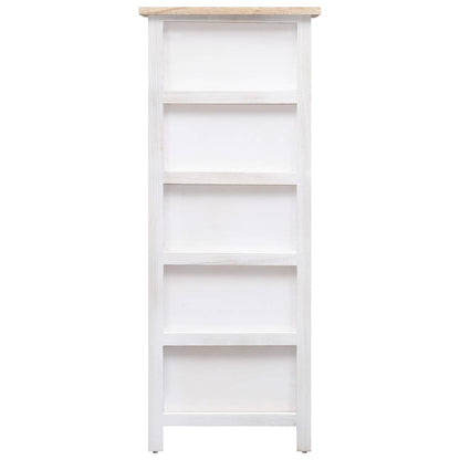 Side Cabinet 5 Drawers Paulownia wood White