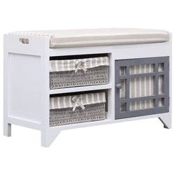Hall Bench White