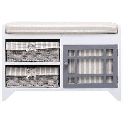 Hall Bench White