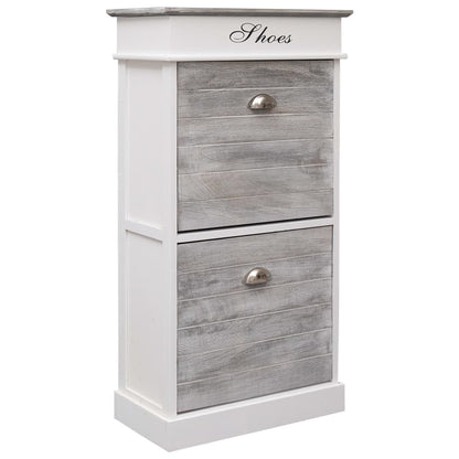 Shoe Cabinet Grey - Grey And White