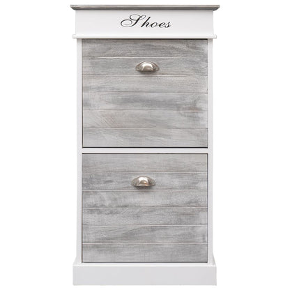 Shoe Cabinet Grey - Grey And White