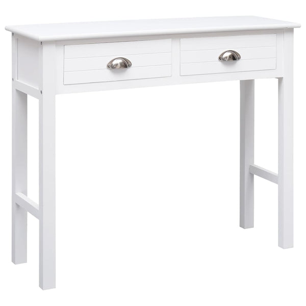  wood Console Table -White