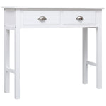 wood Console Table -White