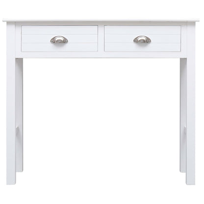 wood Console Table -White