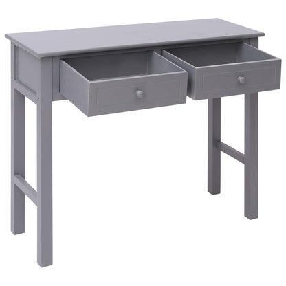 Console Table Grey 90x30x77 cm Wood