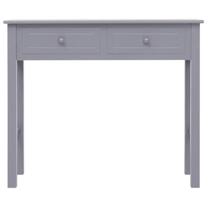 Console Table Grey 90x30x77 cm Wood