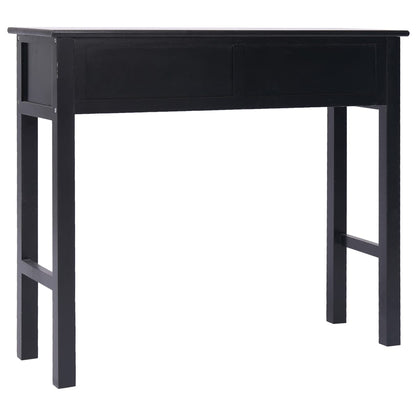 Console Table Black Wood