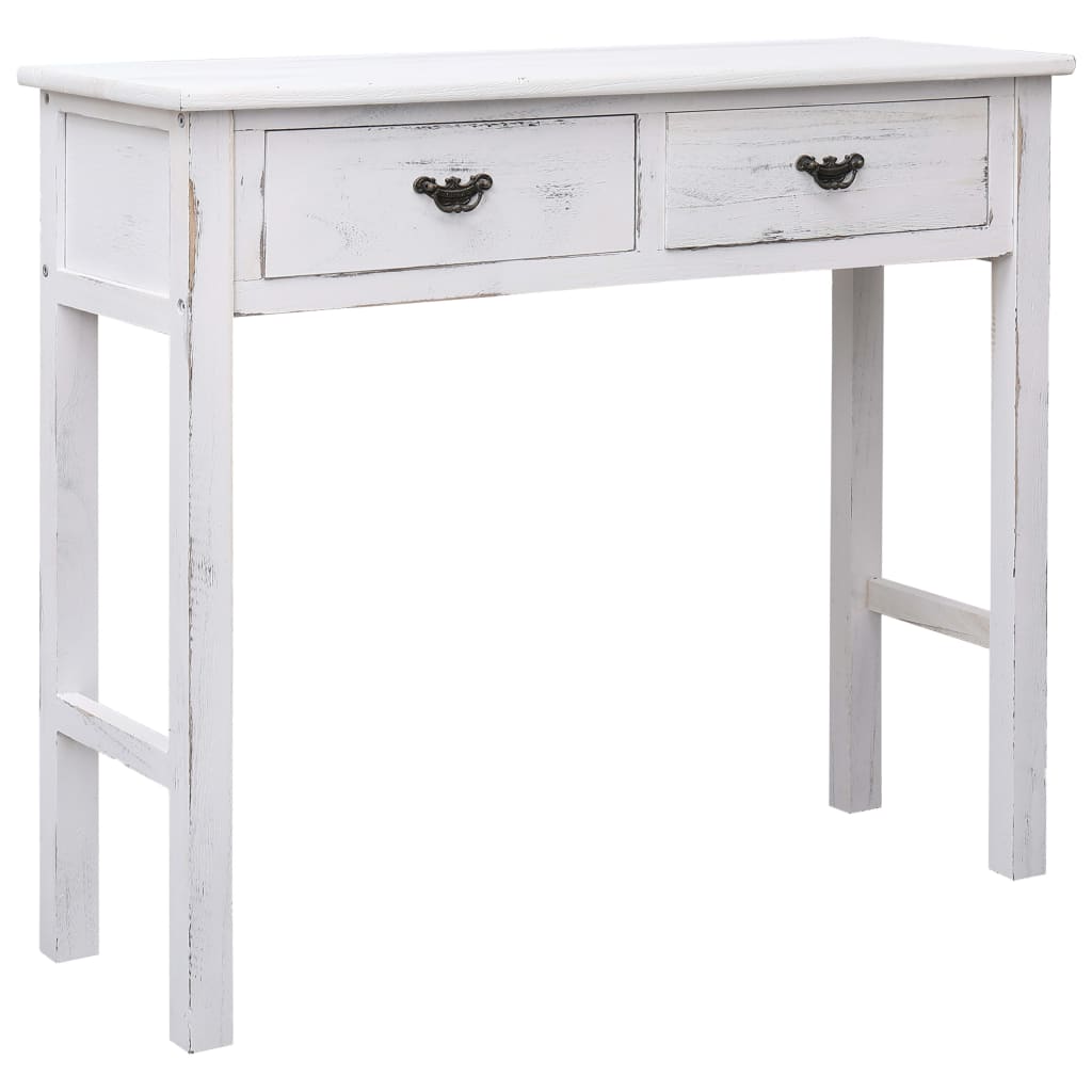 Console Table Antique White - 90×30×77cm