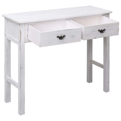Console Table Antique White - 90×30×77cm